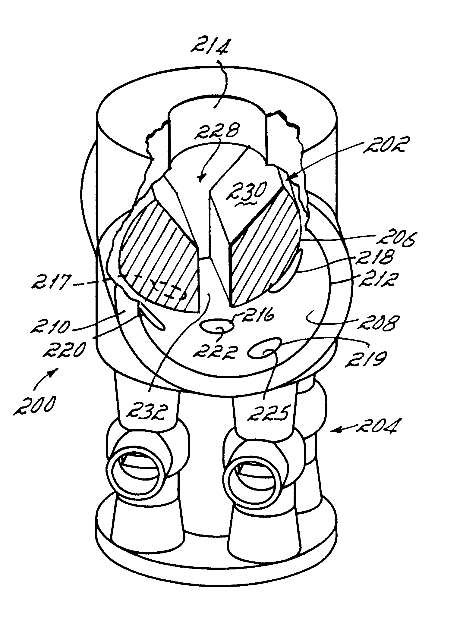 Multiple chemical product eductive dispenser