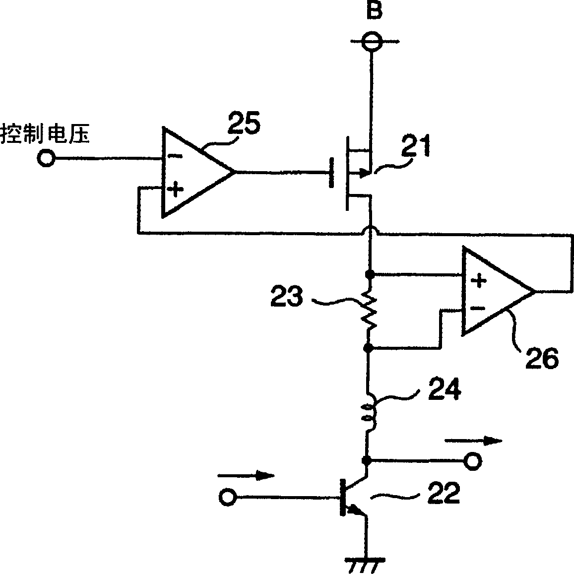 Gain control circuit capable of reducing change in gain due to variation of ambient temperature