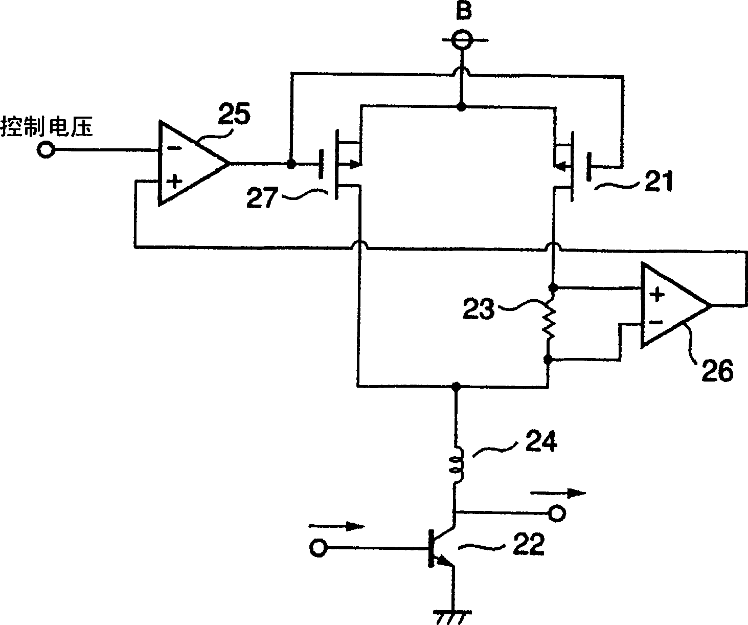 Gain control circuit capable of reducing change in gain due to variation of ambient temperature