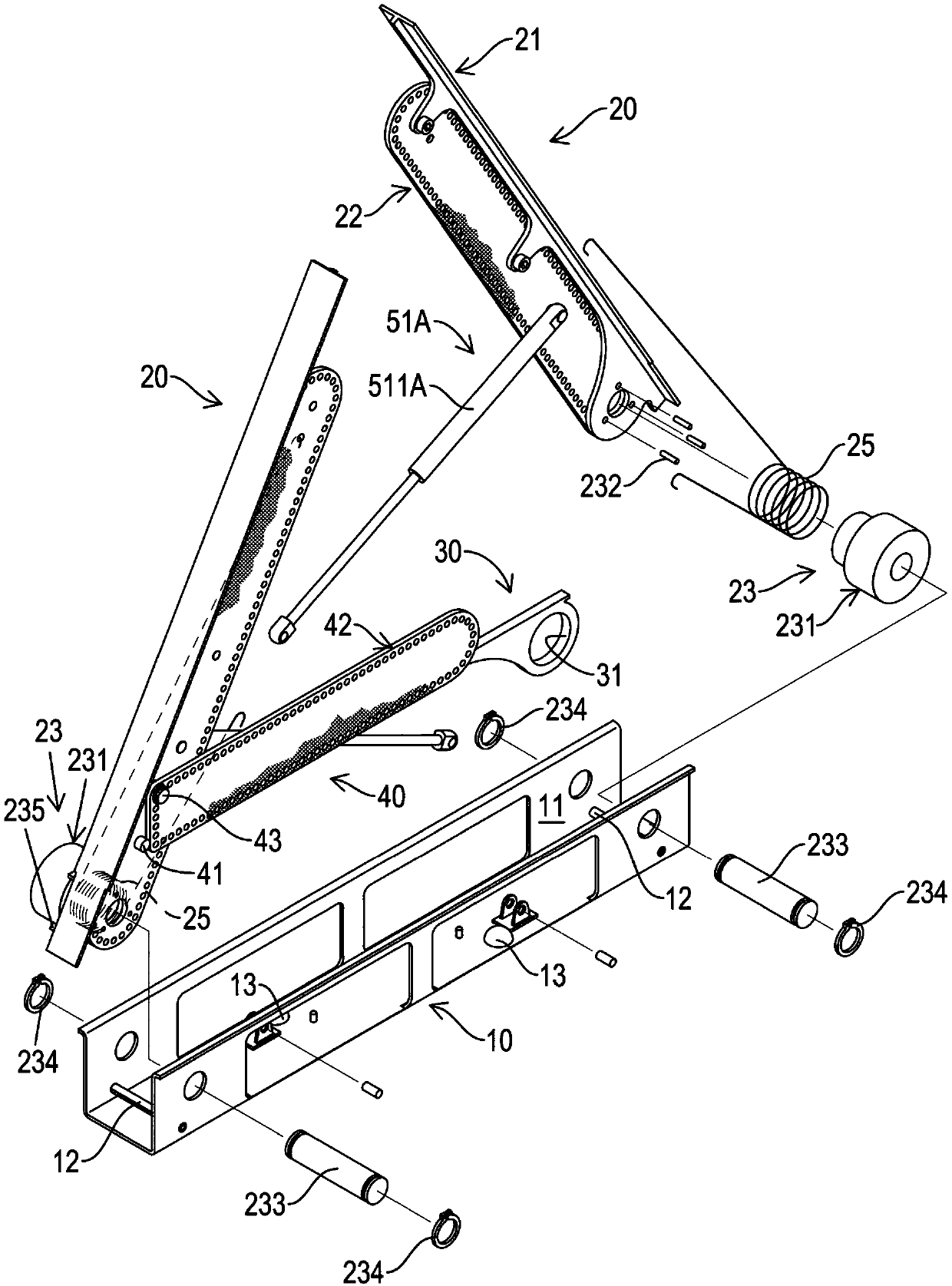 Triangular warning system for vehicle