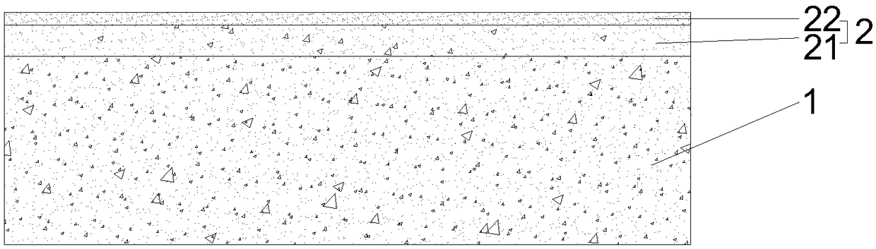 Ground surface course based on phosphorus and magnesium material and construction process thereof