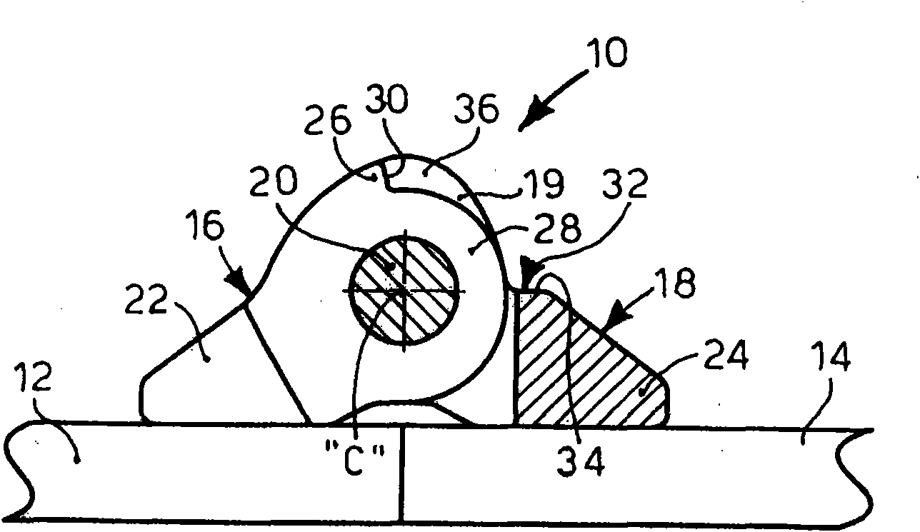 Hinge for spectacles