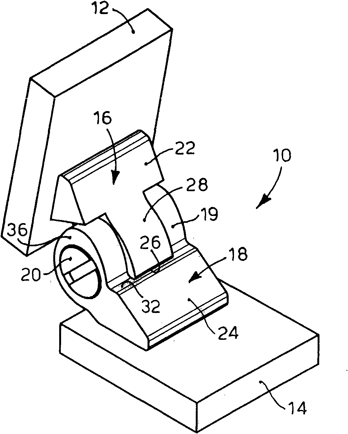 Hinge for spectacles