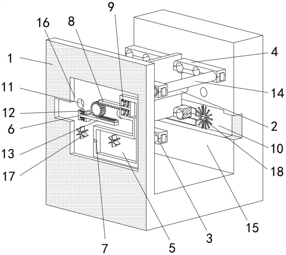 High-efficiency conveying mechanism for annealing processing of glass product