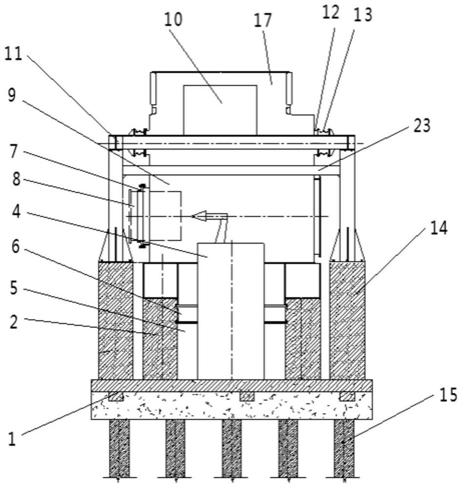 Vibration isolation method for model mechanism in hypersonic wind tunnel test section