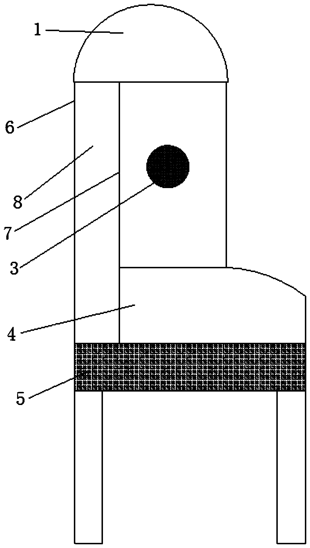 Outdoor noise reduction leisure seat based on sound subjective intervention