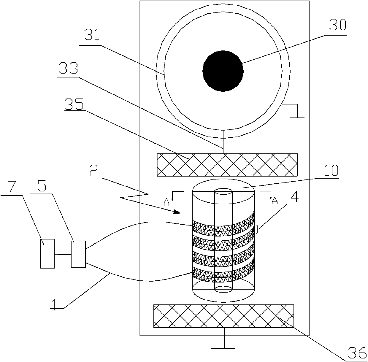 Novel high voltage optical fiber sensing device