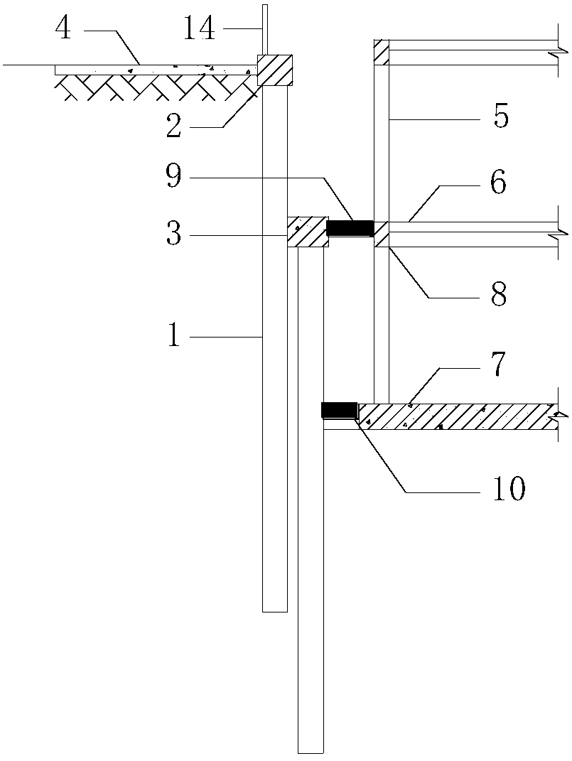 An intensive permanent support assembly basement structure system and construction method