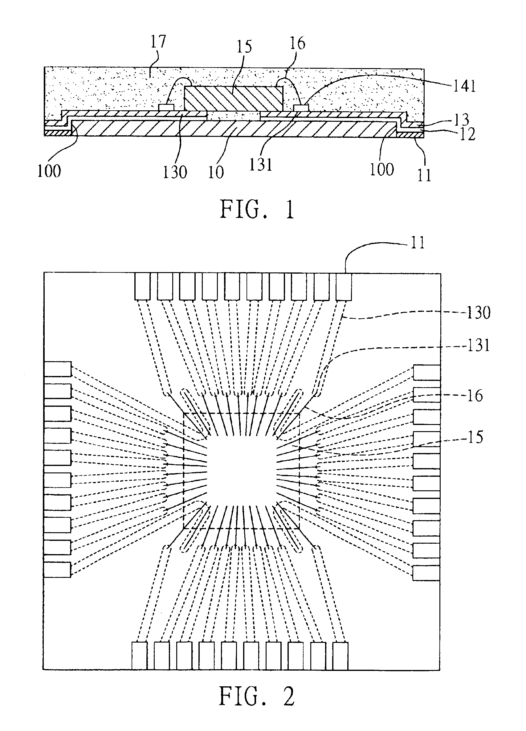 Semiconductor package free of substrate and fabrication method thereof