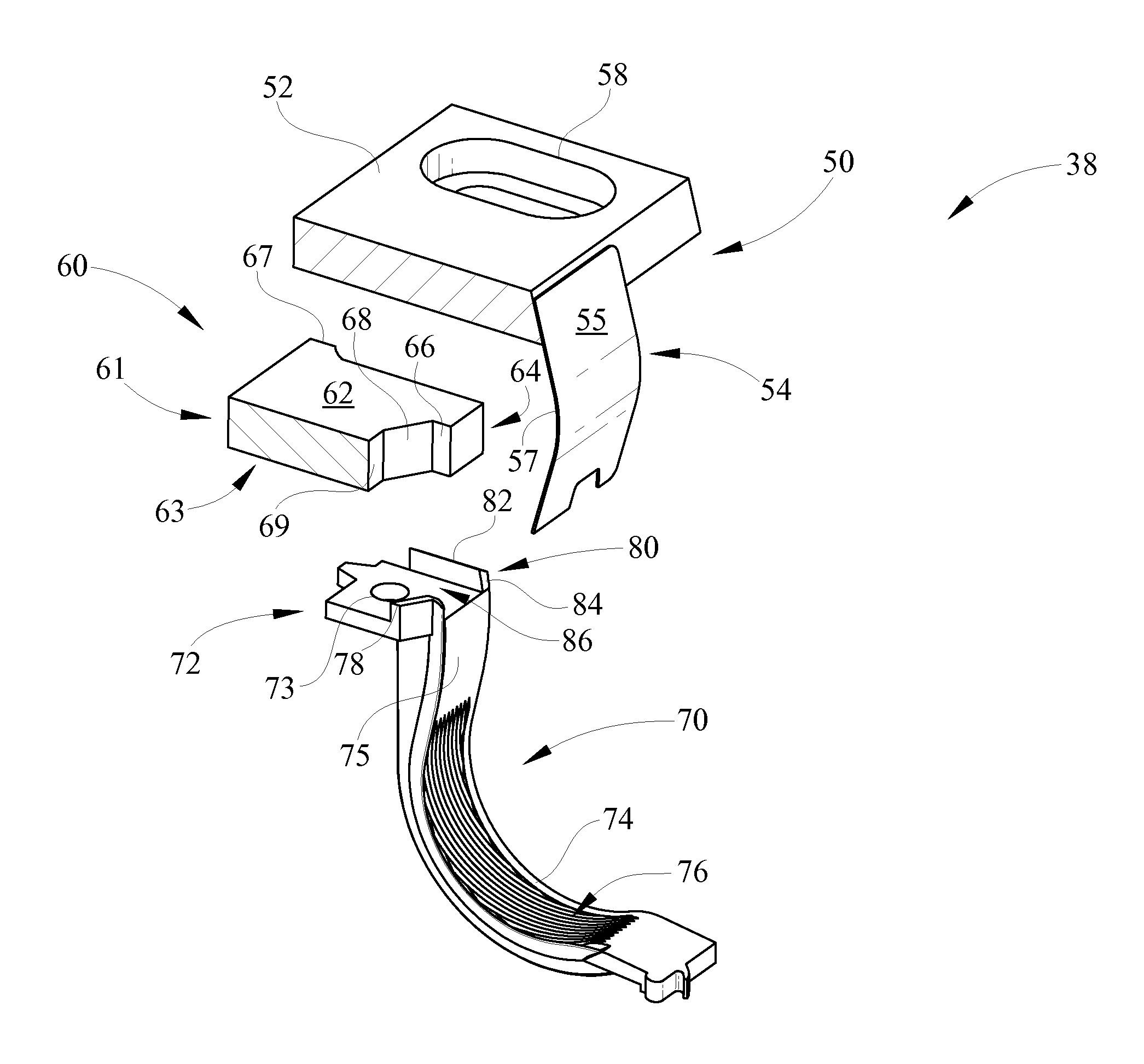 Upper seal for inhibiting doctor blade toner leakage