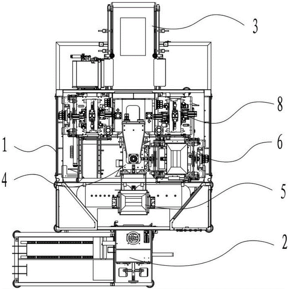 Rotating filling six-sided vacuum shaping packaging machine