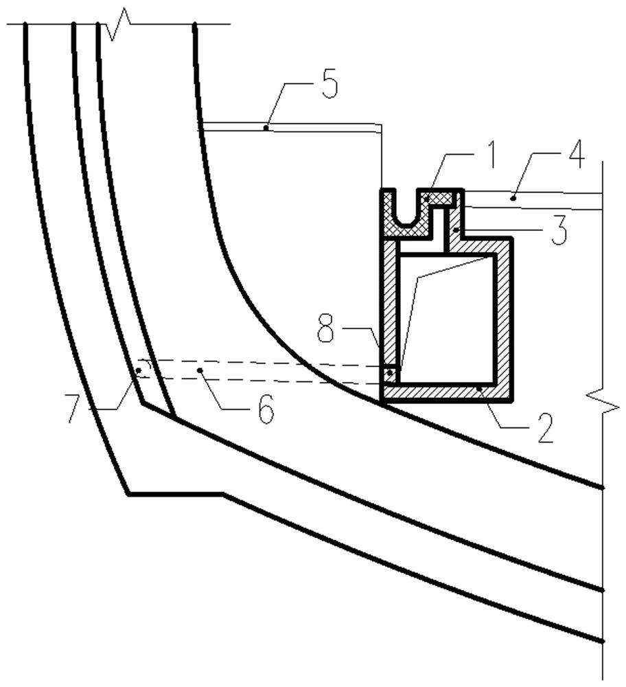 Prefabricated clear water-sewage separation side type ditch inspection well and cover plate