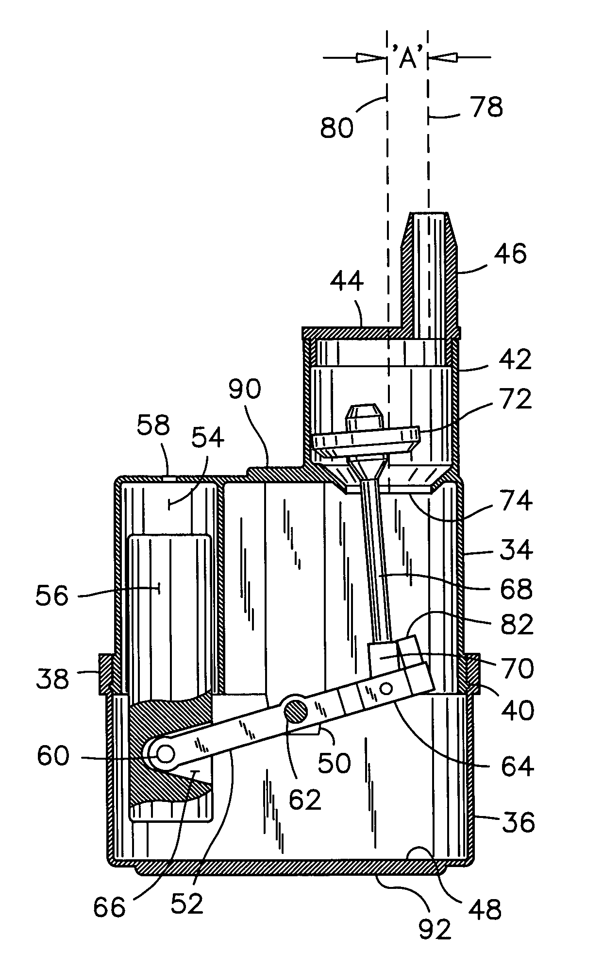 Float valve for a christmas tree watering system