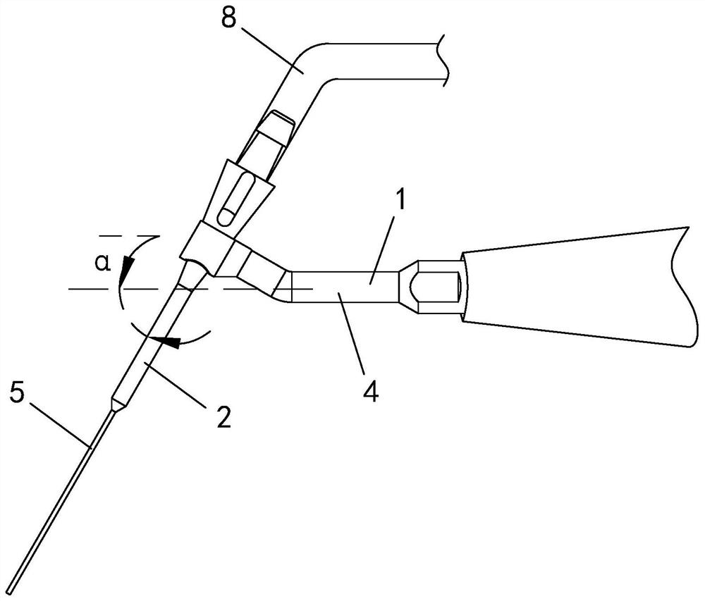 Root canal flushing device with back suction function