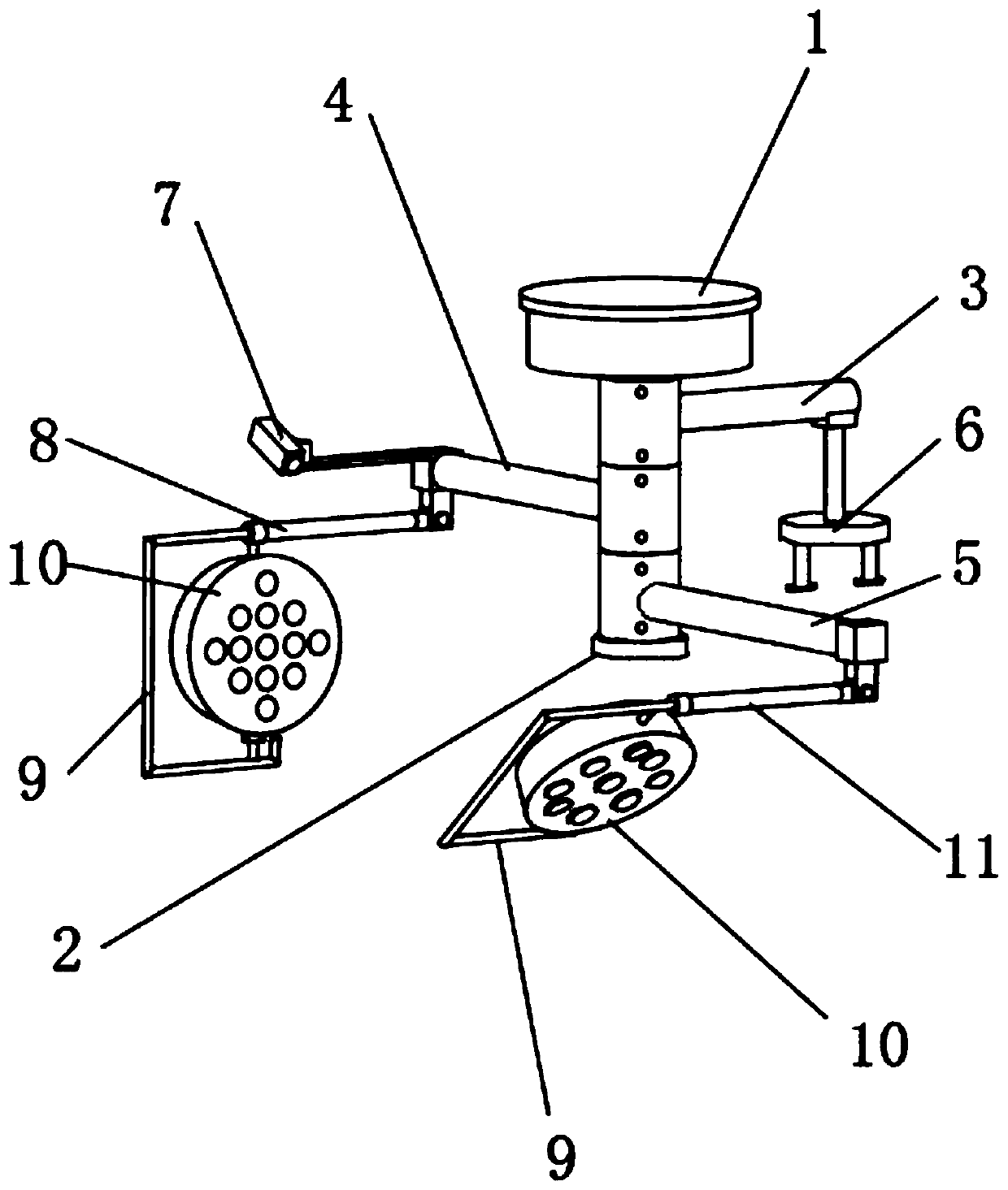 Device for laparoscopic 3D herniorrhaphy