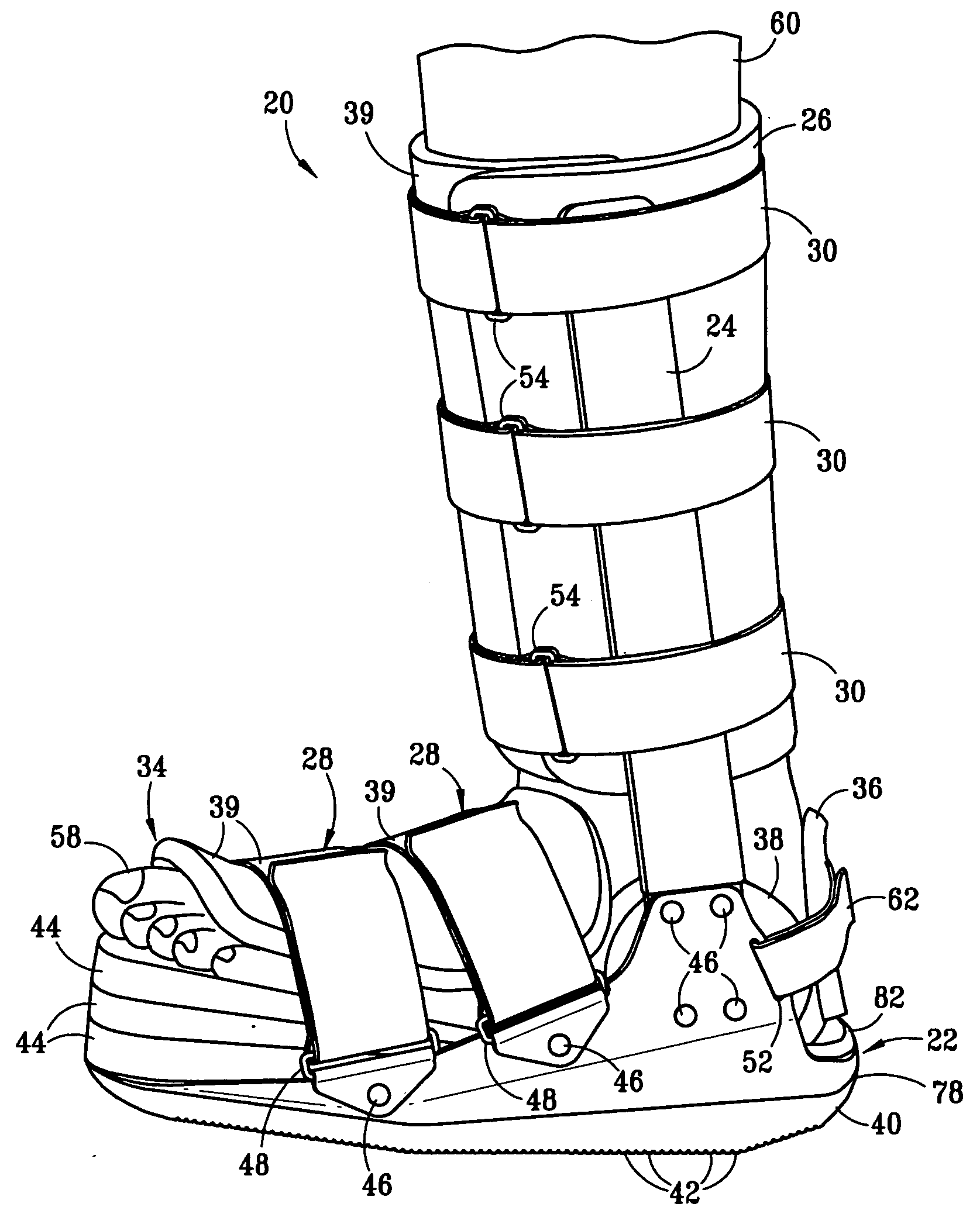 Boot for treatment of plantar fasciitis