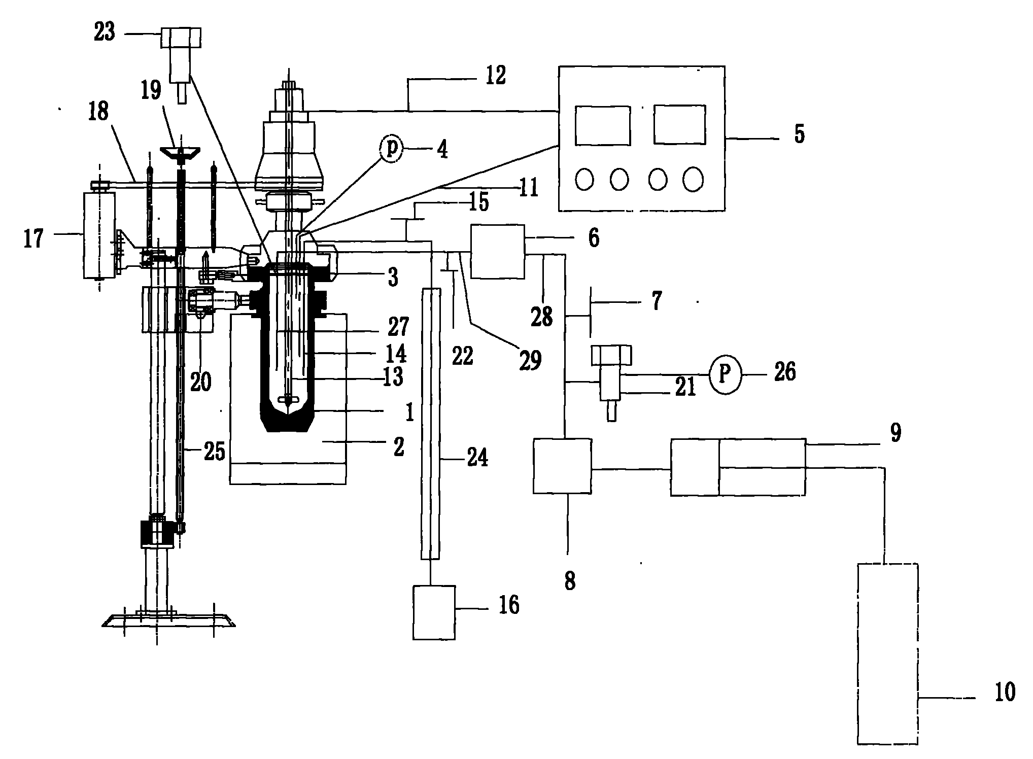 Method for preparing reducing sugar by supercritical hydrolysis of plant fibers and semi-continuous reactor thereof