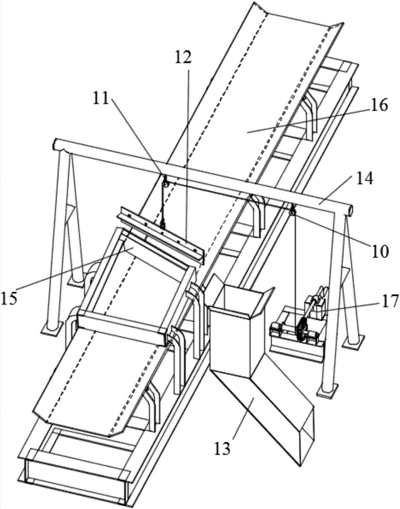 Grate-layer material separating device for sintering machine