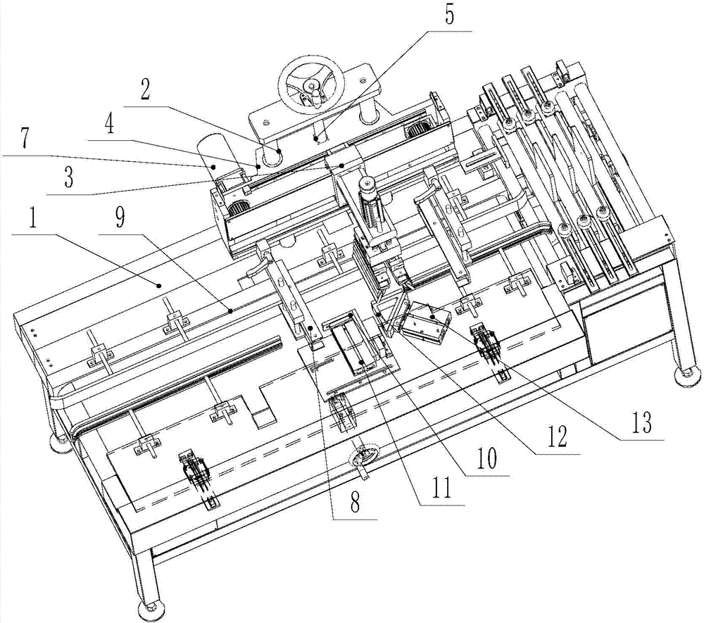 Screen printing device for storage battery packaging line