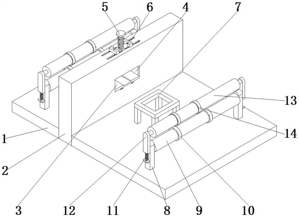 Copper busbar drawing device