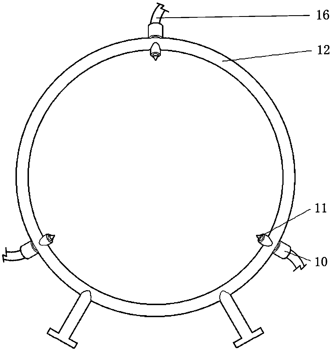 Adjustable gel propellant three-jet impact atomization device