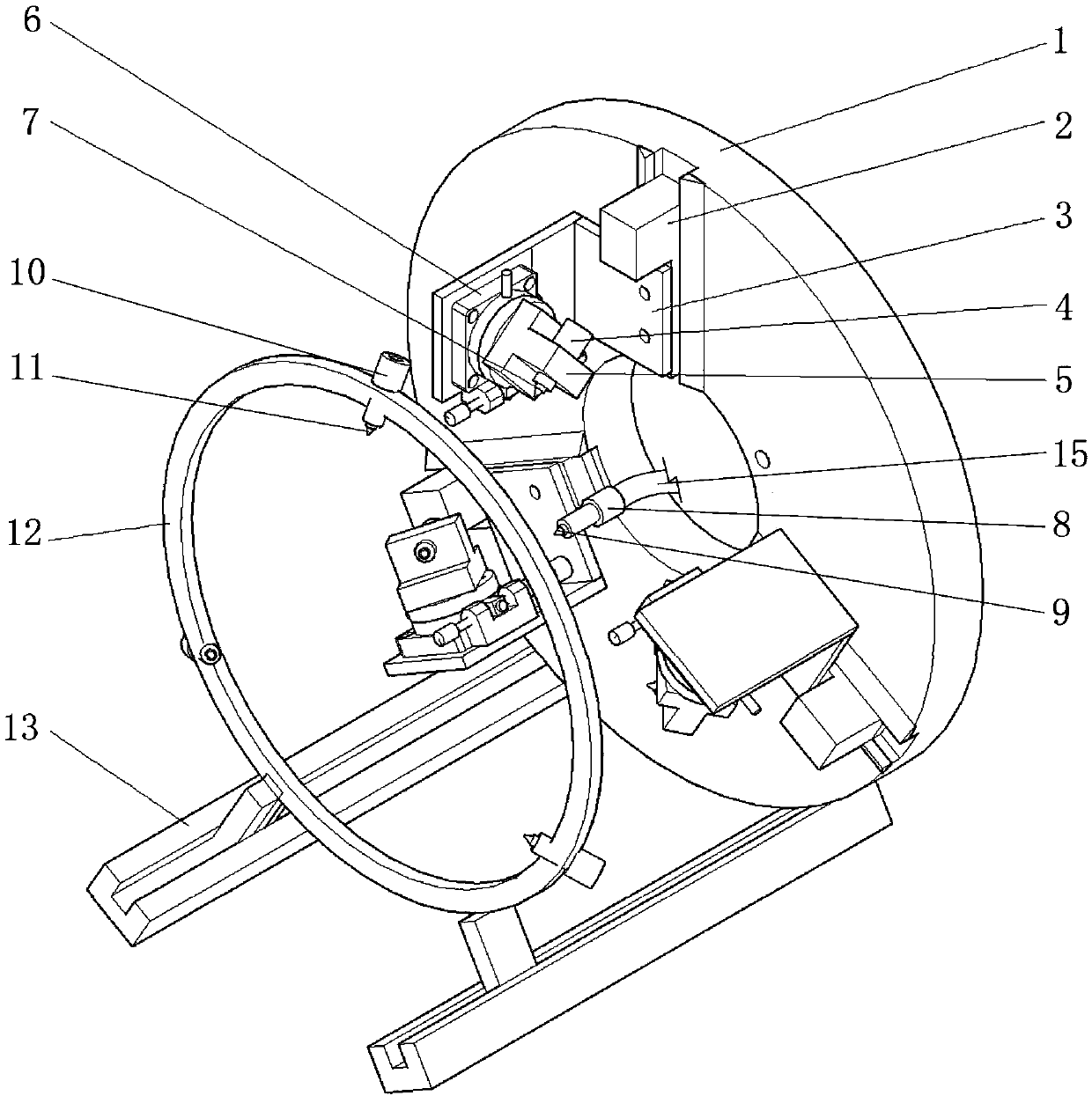 Adjustable gel propellant three-jet impact atomization device