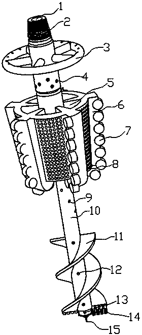 A drilling bit for solid-state fluidized production of natural gas hydrate in deep water and shallow layers