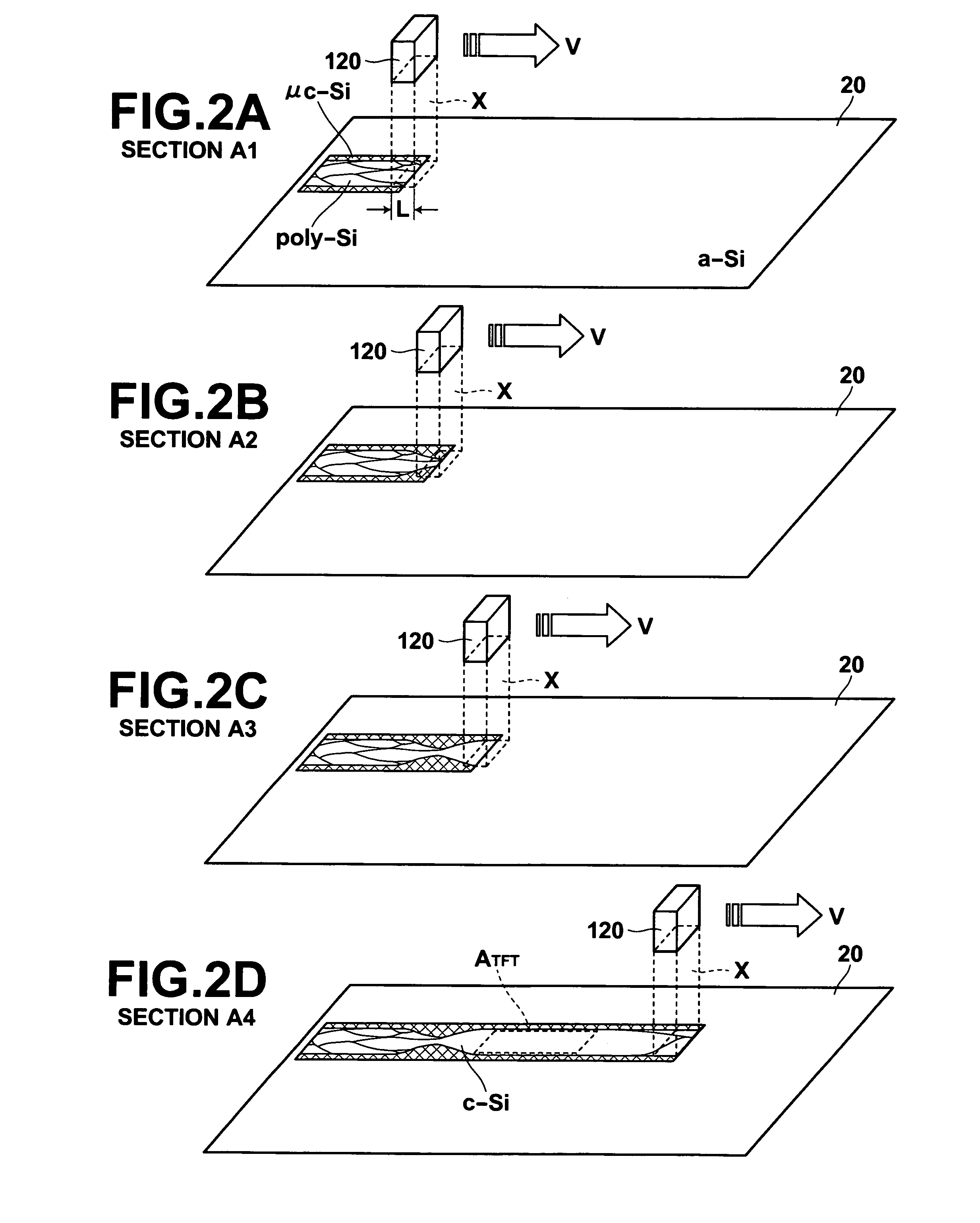 Process and system for laser annealing and laser-annealed semiconductor film