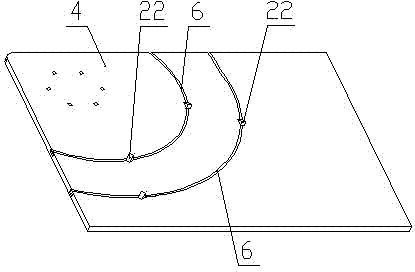 Edge grinding machine for arc angle of glass