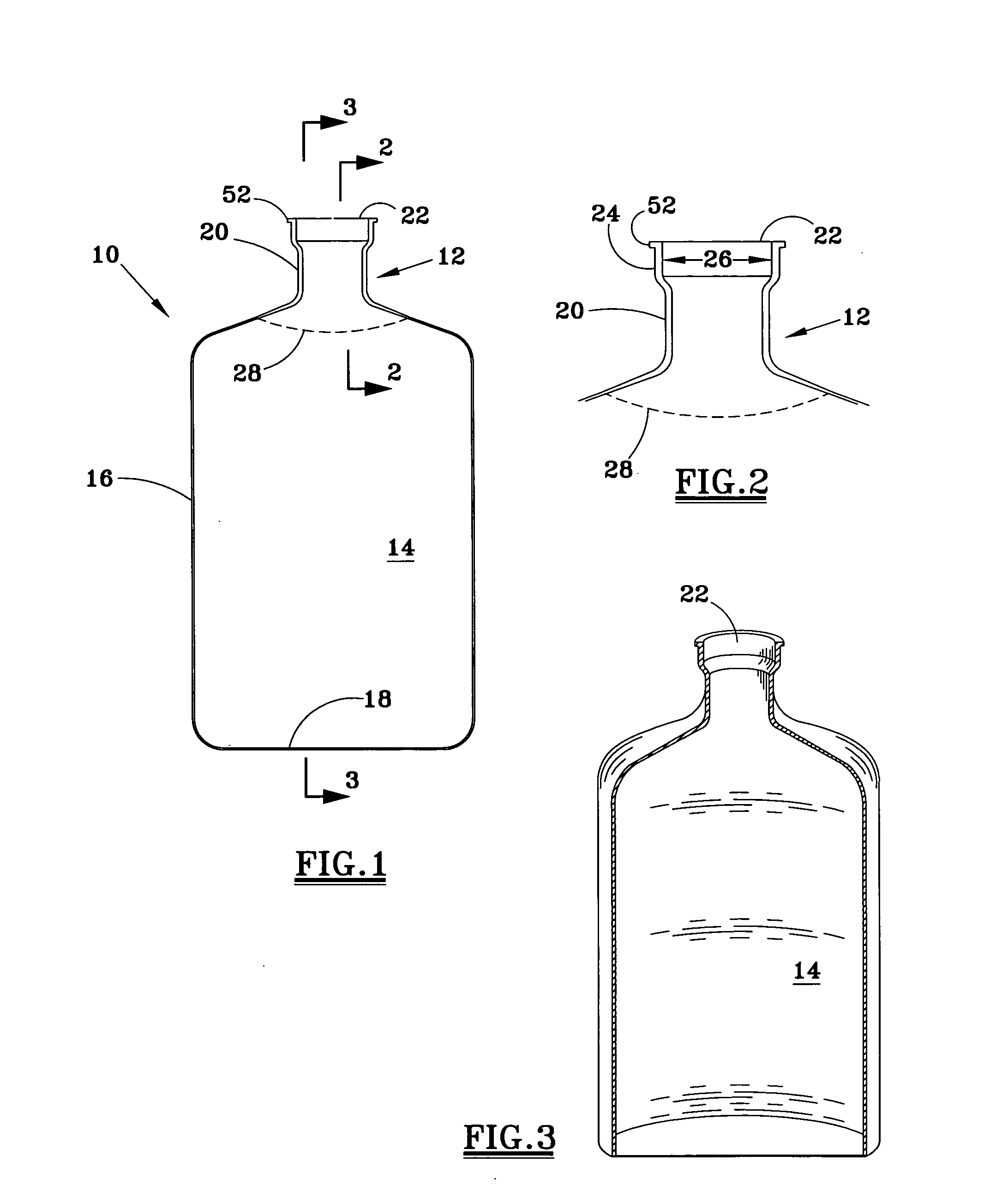 One-piece, continuoulsy blow molded container with rigid fitment