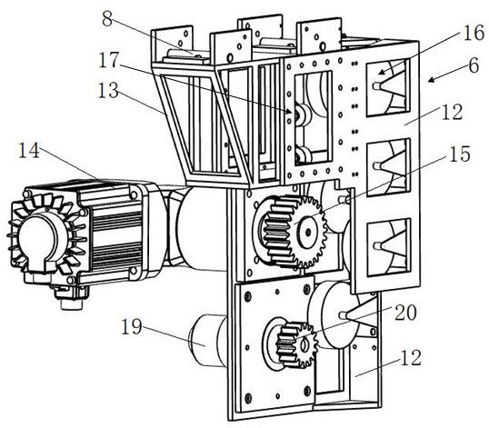 A kind of automatic suspension device for high-rise exterior wall