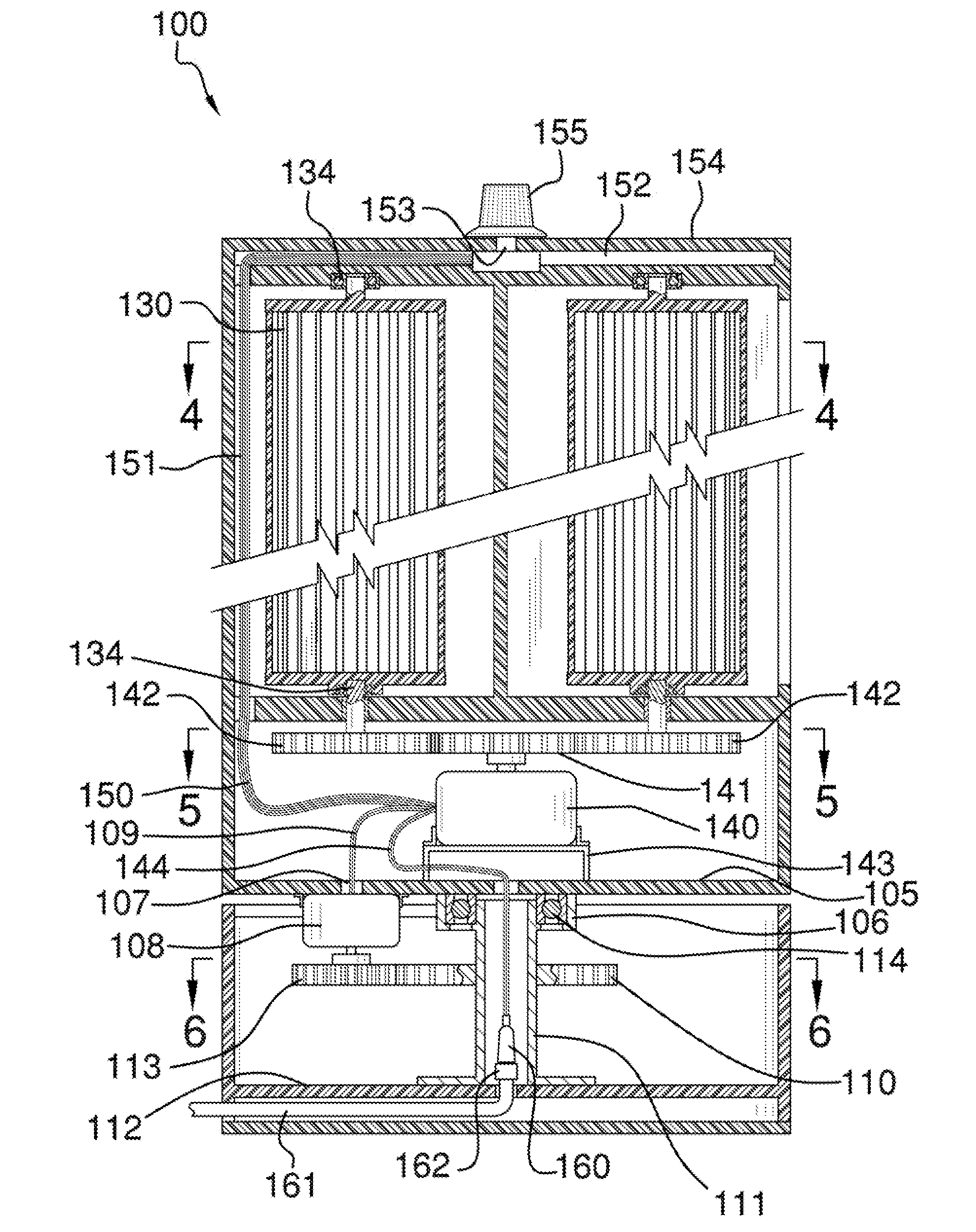 Fan assembly having multiple centrifugal fans in mechanical connection with a planetary gear system