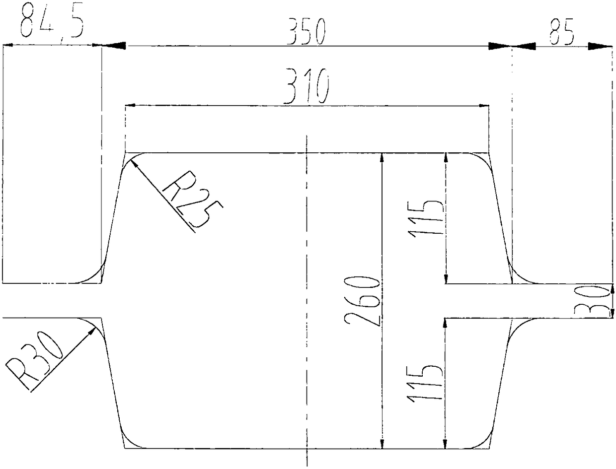 Method for producing large-specification circular blanks in rolling mode instead of forging mode