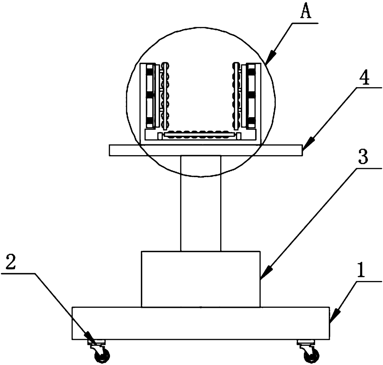 Auxiliary device for building pipeline installation