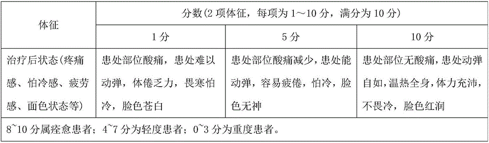 External traditional Chinese medicine bag prescription, medicine bag and using method thereof