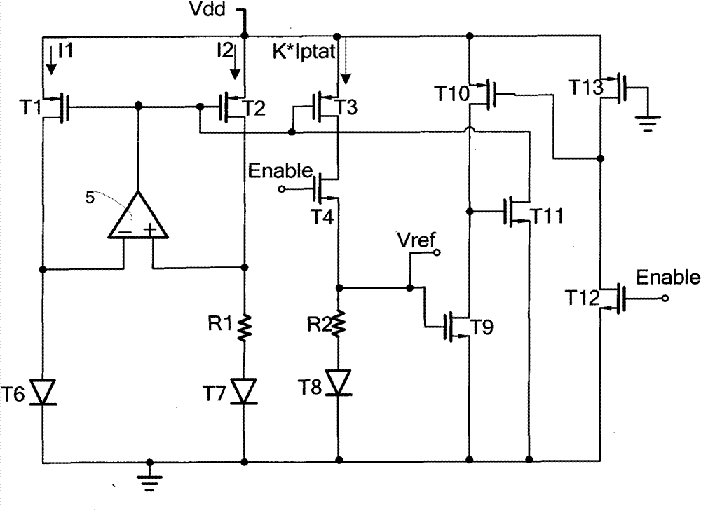 Voltage reference circuit with switch control characteristic