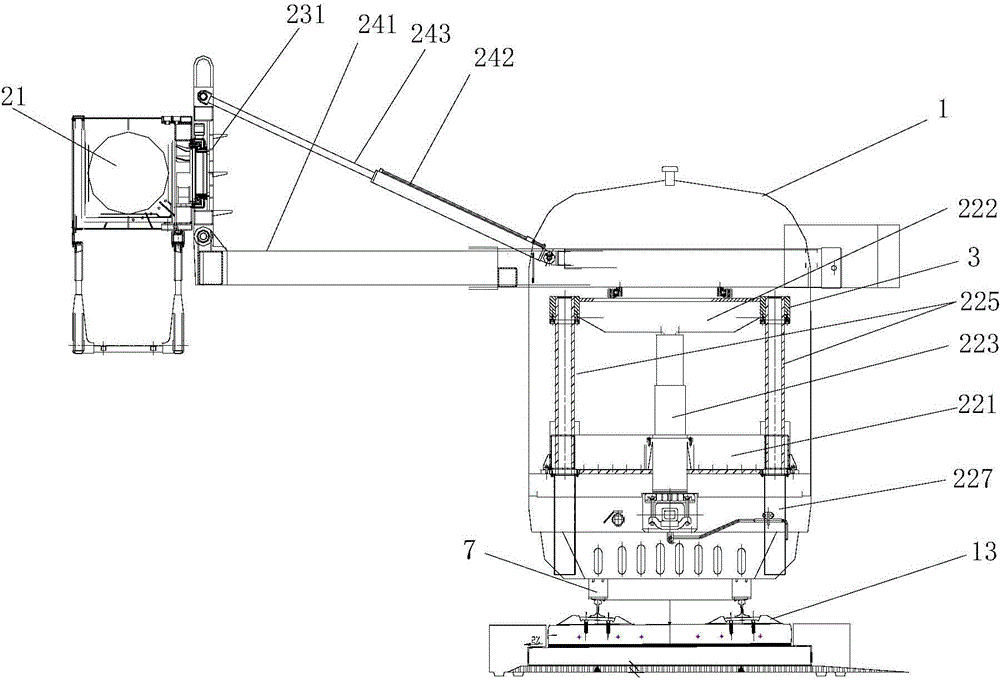 Novel high speed rail truss type bridge detecting vehicle