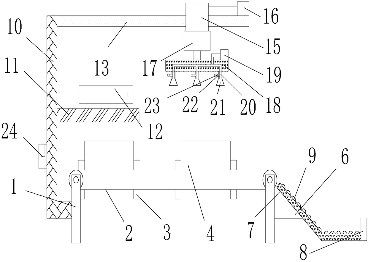 Cover sealing device for storage battery