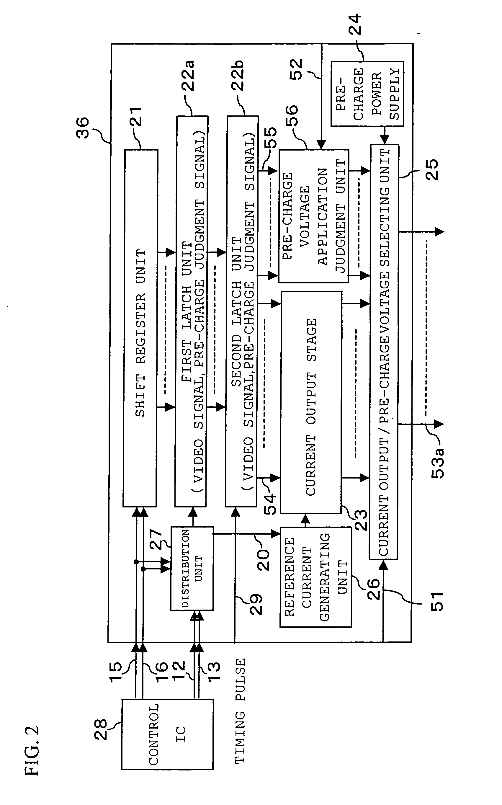 Current output type of semiconductor circuit, source driver for display drive, display device, and current output method