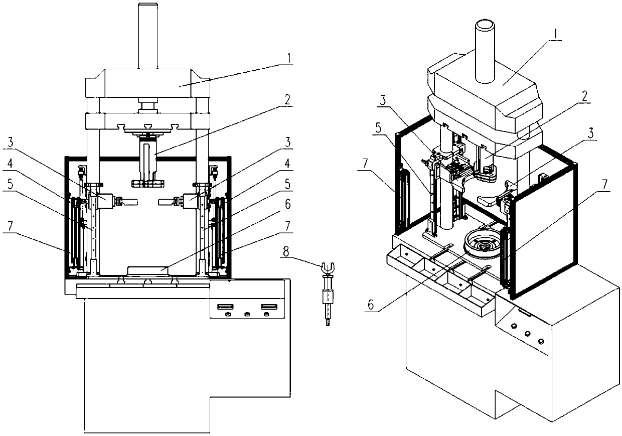 Assembling and holding mechanism for diaphragms of spring cylinders