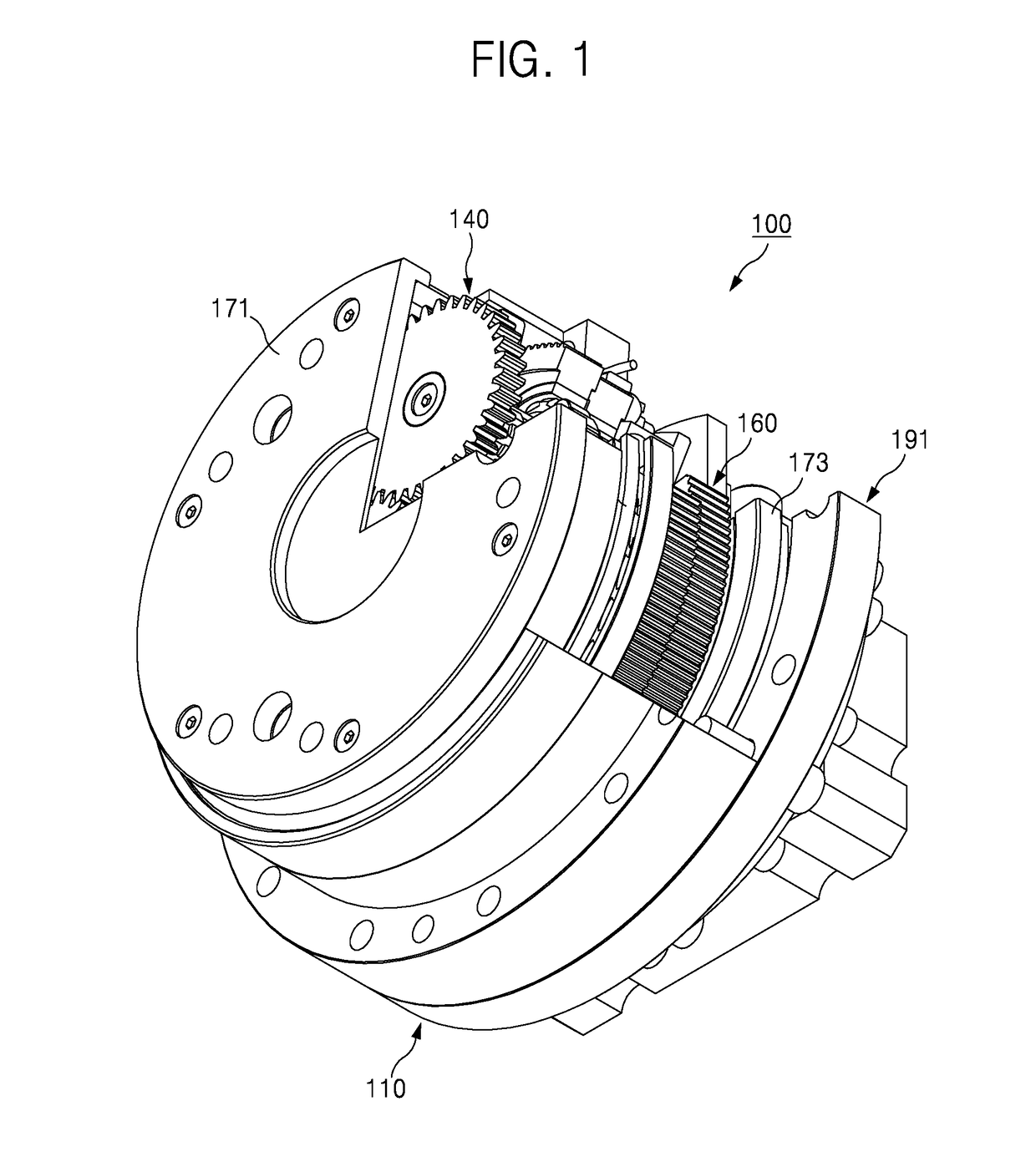 Internal planetary reduction gear