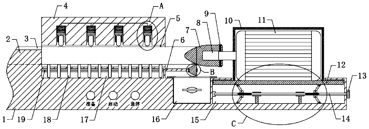 De-burring device for steel pipe orifice