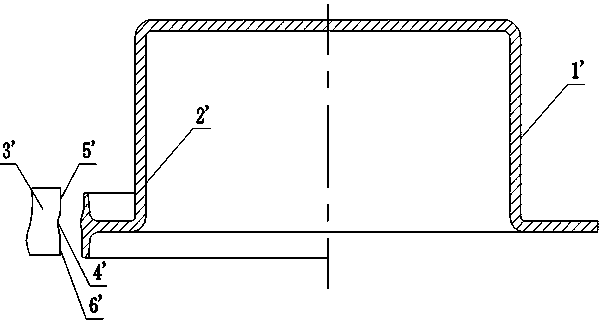 Special tool for spinning process of T-shaped deep stretching type plate belt wheel