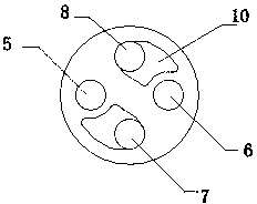 Ceramic plate group, ceramic valve core utilizing same and water heater valve utilizing same