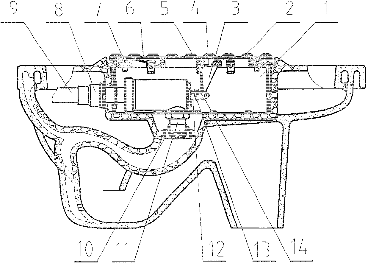 Integrated mechanical and full-automatic water-saving squatting pan