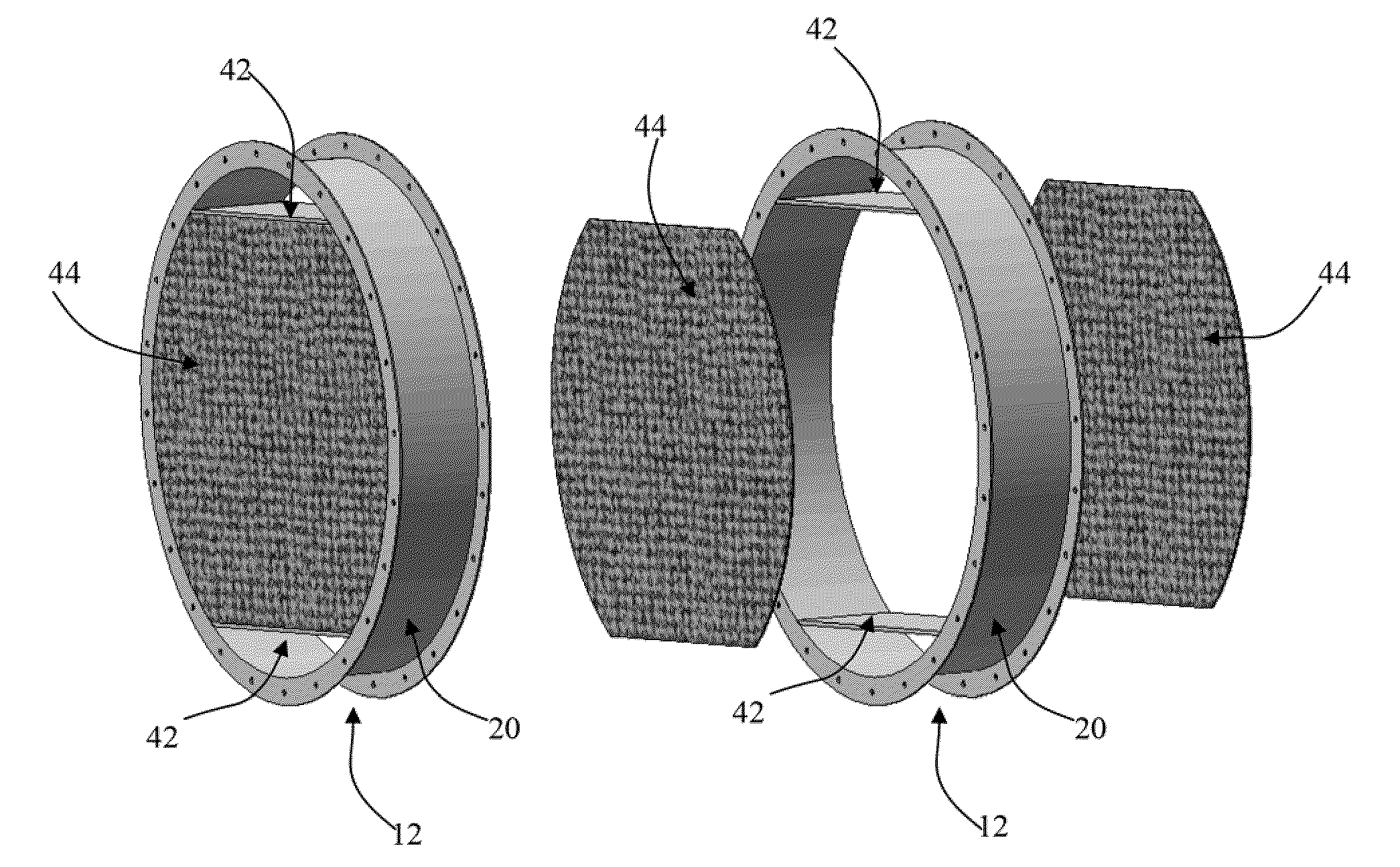 Modular compact adsorption bed