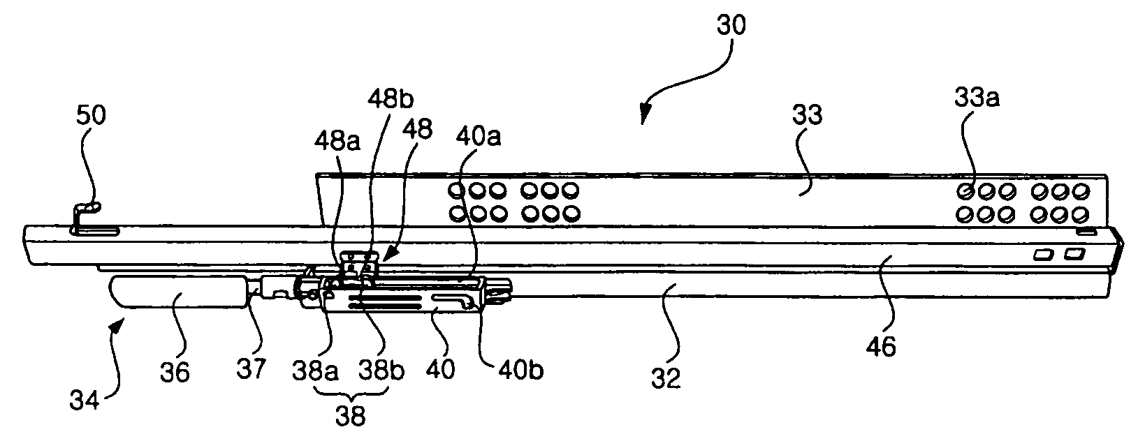 Refrigerator rail assembly and refrigerator storage box extracting/retracting apparatus having the same