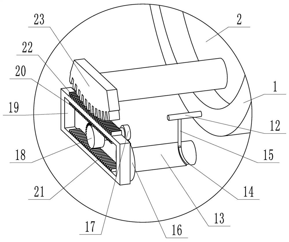 A heat perfusion chemotherapy bed that is convenient for changing the patient's position