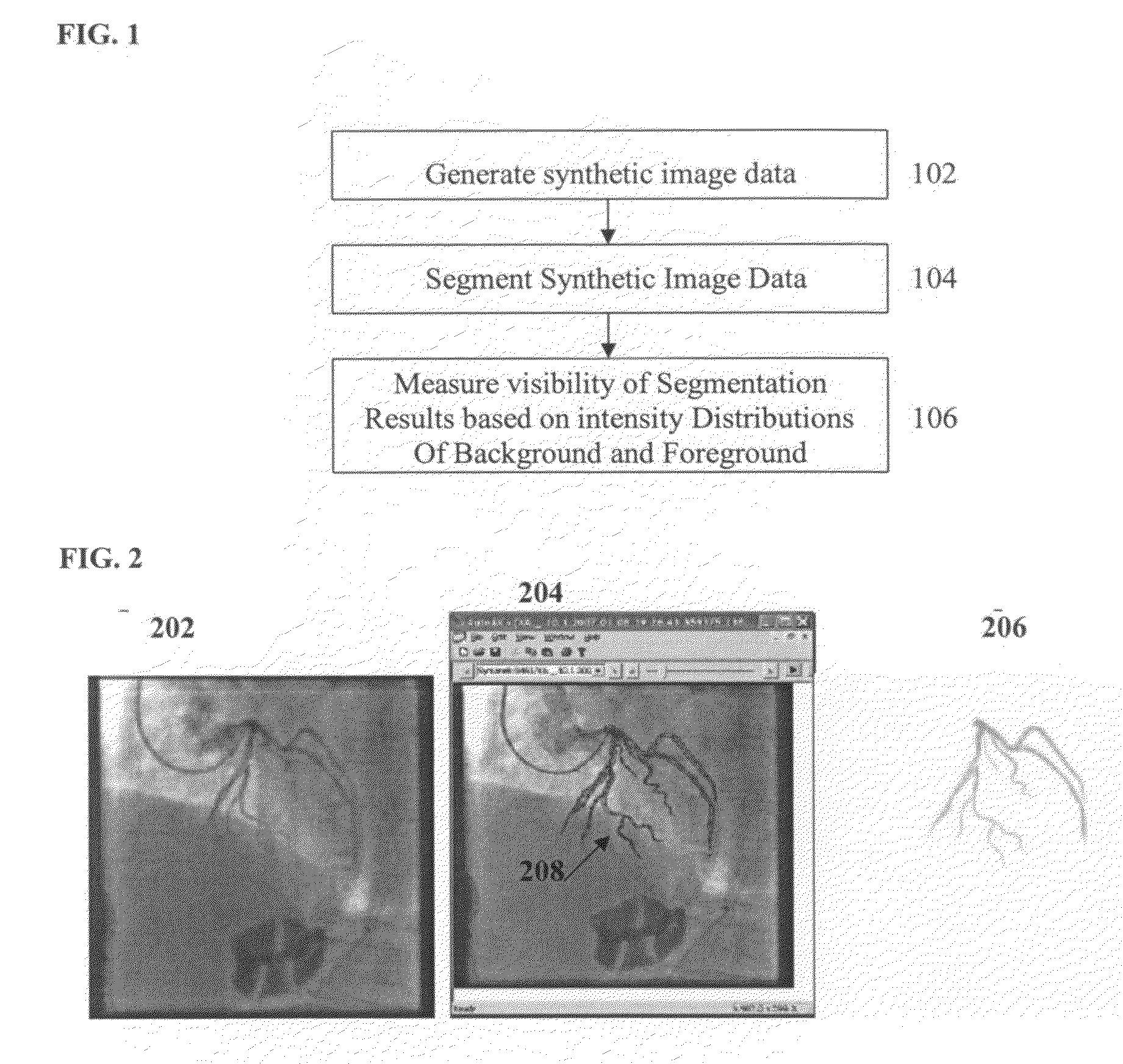 Method and system for evaluating image segmentation based on visibility