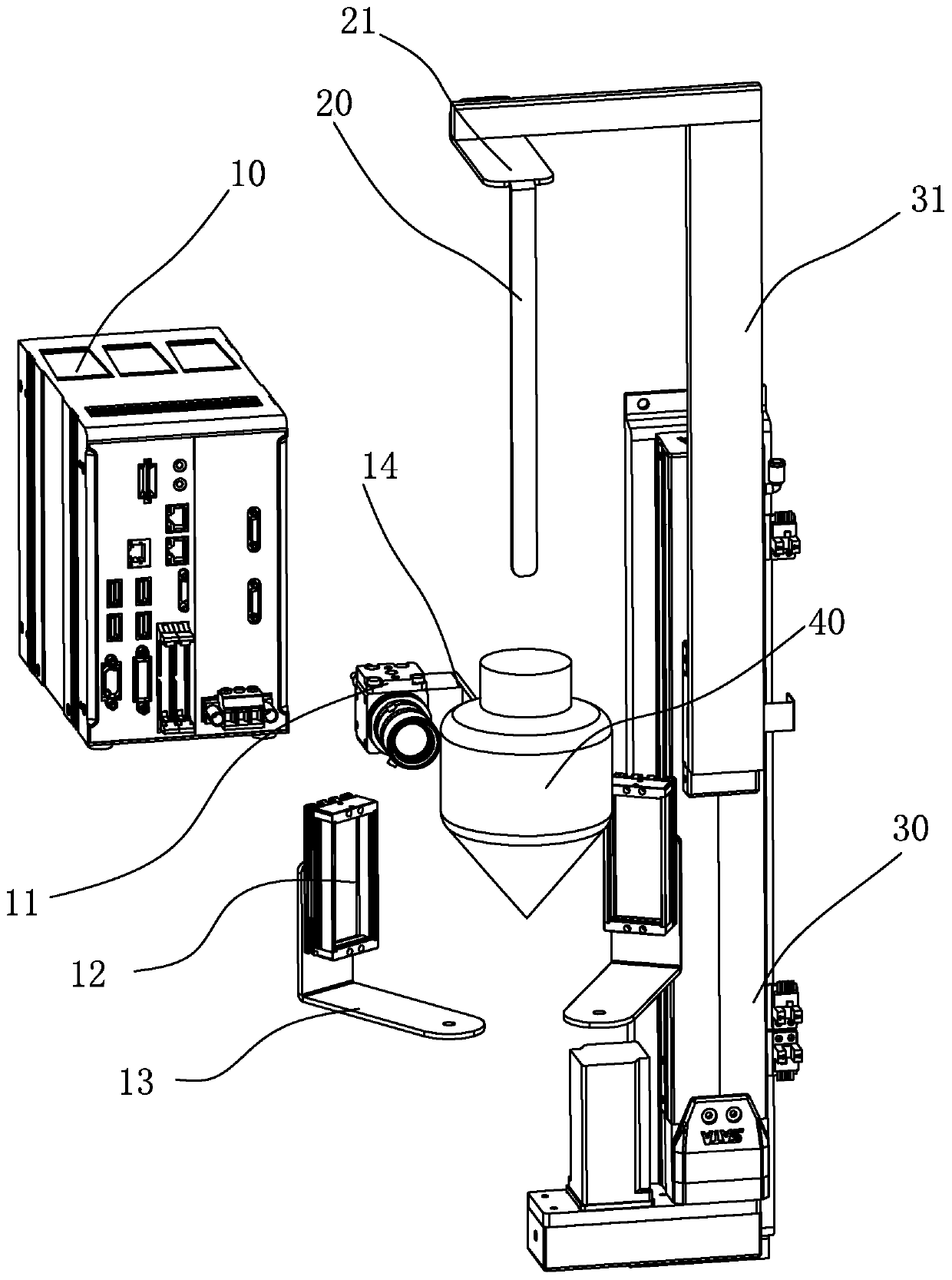 Liquid absorption mechanism and working method thereof